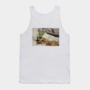 Closeup of Small Desert Wildflowers Tank Top